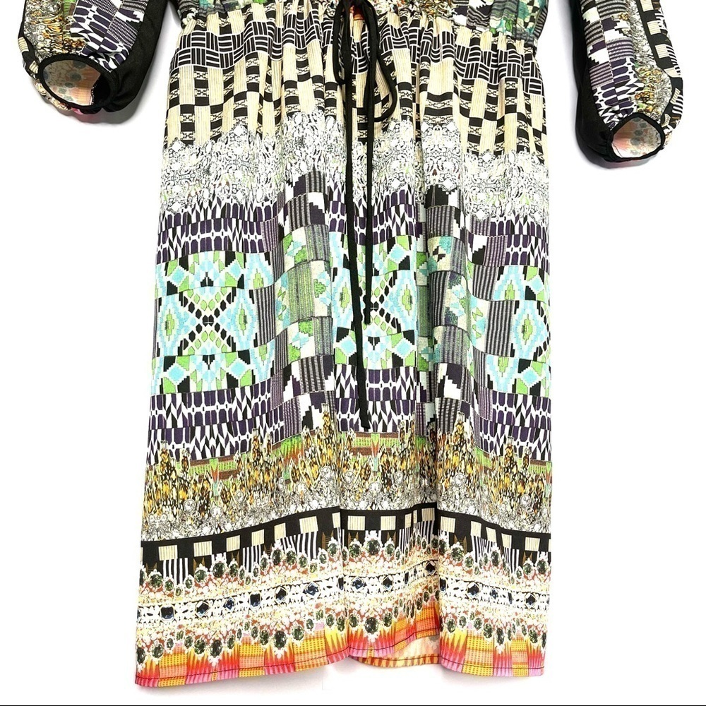 Clover Canyon Multicolor Gem and Geometric Print Knee Length Dress US XS - Picture 4 of 7